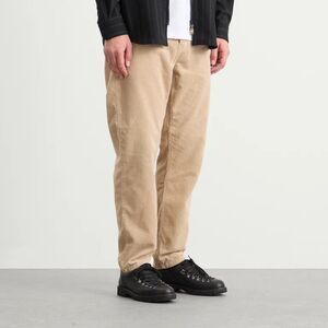 Carhartt WIP Pants Mens Size 40 Beige Newel Corduroy Wide Wale Relaxed Fit Fly